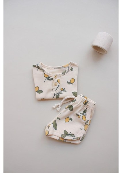 Limon Baskı Kaşkorse Alt Üst Takım modelleri