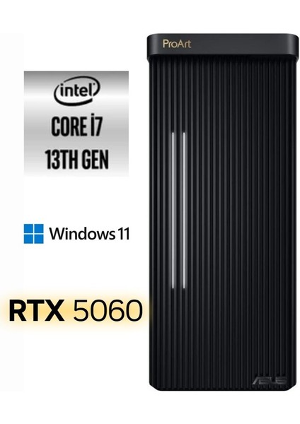 Proart I7-13700 PD500TE-713700173X-372 32GB 4tb M.2+1tb SSD Rtx 5060 8gb Windows 11 Pro Masaüstü Bilgisayar