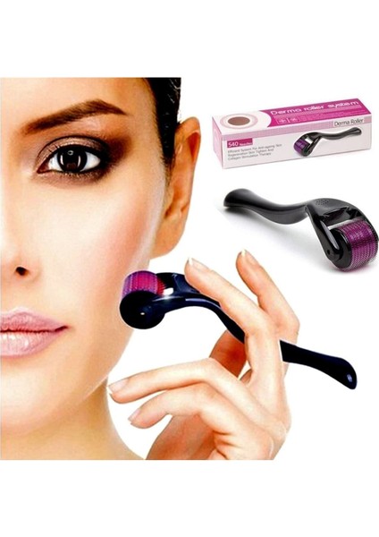 540 Iğneli Cilt Bakım Rollerı, Siyah, 1,5 Mm, Yenilikçi ve Etkili Masaj Aleti modelleri