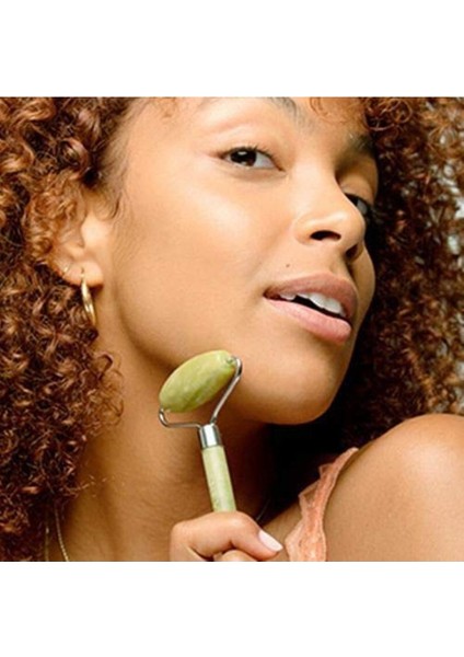 Doğal Yeşim Taşlı Parlak Masaj Rulliği - Sağlıklı ve Enerjik Hissedin fırsatları