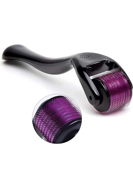 540 Iğneli Dermaroller 1.00 mm Masaj Aleti Cilt ve Saç Bakım Aracı Siyah