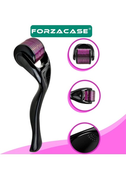 540 Iğneli Dermaroller 1.00 mm Masaj Aleti Cilt ve Saç Bakım Aracı Siyah fiyatları