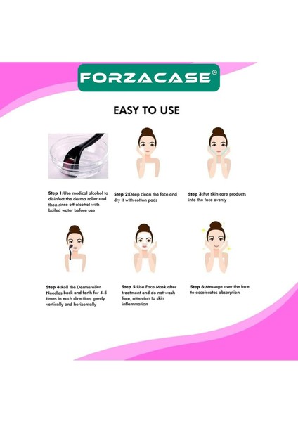 540 Iğneli Dermaroller 1.00 mm Masaj Aleti Cilt ve Saç Bakım Aracı Siyah fırsatları