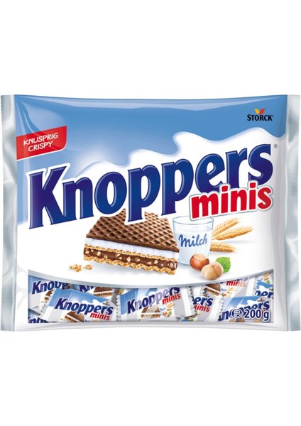 Minis Fındıklı Süt Kremalı Ithal Gofret 200 gr
