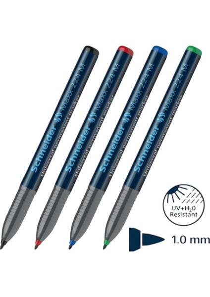 Schneıder Asetat Kalemi M Unıversal Ohp 224 1201 ( Siyah-Mavi-Kırmızı-Yeşil ) fiyatları