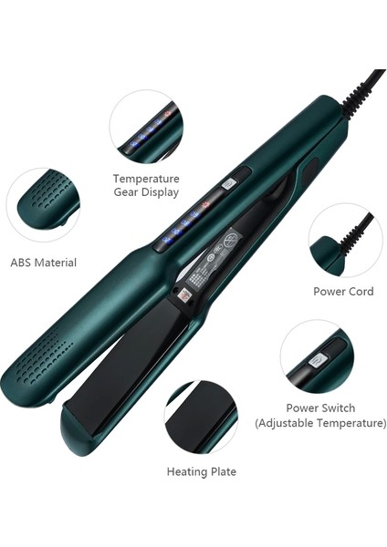 2 In1 110V-220V Saç Düzleştirici Seramik Sır Hızlı Isıtma ve Şekil Verme (5047) fırsatları