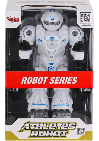 DF-6026 Işıklı ve Müzikli Hareketli Atletik Sporcu Robot -Vardem Oyuncak