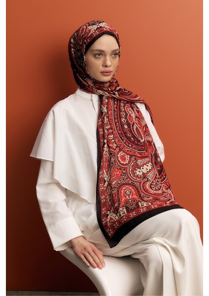 Deluxe Summer Şal Alice Kırmızı modelleri