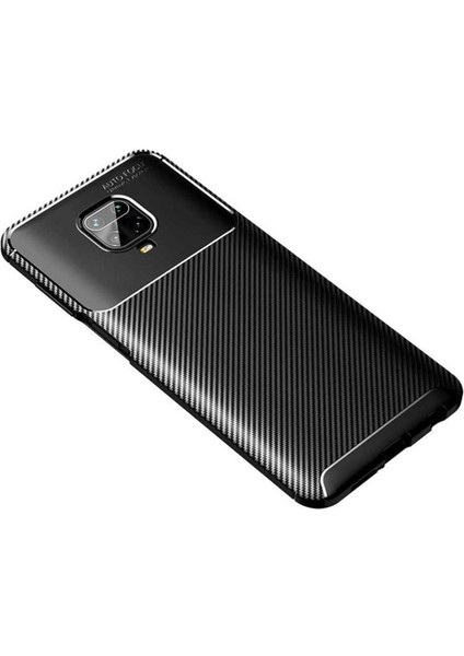 Xiaomi Redmi Note 9s Kılıf Karbon Fiber Görünümlü Ultra Ince Carbon Case