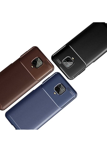 Xiaomi Redmi Note 9s Kılıf Karbon Fiber Görünümlü Ultra Ince Carbon Case