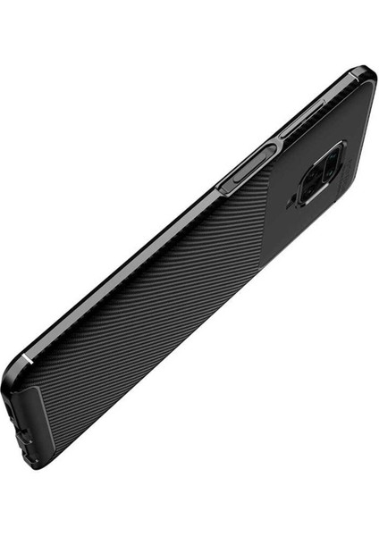 Xiaomi Redmi Note 9s Kılıf Karbon Fiber Görünümlü Ultra Ince Carbon Case