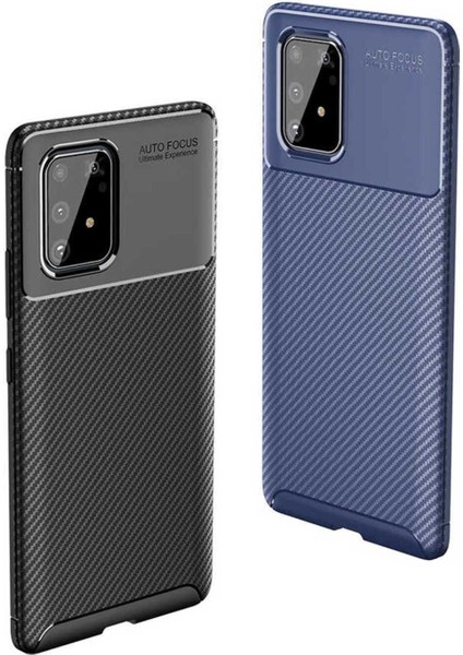 Samsung Galaxy A91 (S10 Lite) Kılıf Karbon Fiber Görünümlü Ultra Ince Carbon Case modelleri