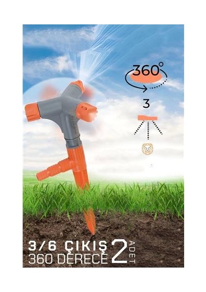 Bfs Bahçe Sulama 3 Lü Sprink 2 Adet