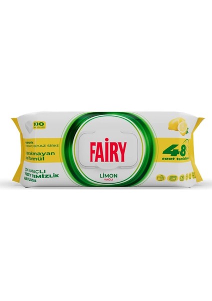 Fairy Power Yüzey Temizlik Havlusu 100'LÜ Limon