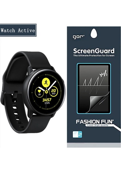 Gor Samsung Watch Active Darbe Emici Ekran Koruyucu 2 Adet SET-(5775) - NTR1923-7586