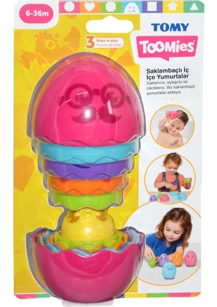 Bfs Nessiworld 73080 Tomy - Iç Içe Yumurtalar 6-36 Ay