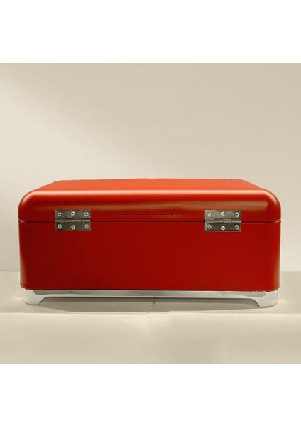 Home Bread Galvaniz Metal Ekmek Kutusu - Kırmızı fiyatları