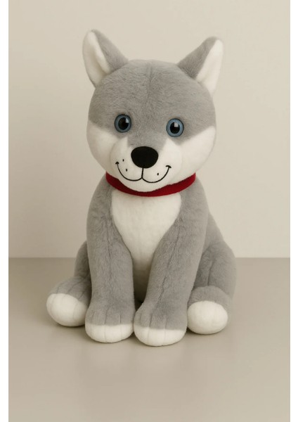Pollytoys Peluş Tasmalı Kurt Köpek - 60 cm