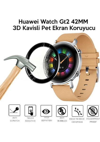 Huawei Watch Gt2 42MM 3D Kavisli Pet Ekran KORUYUCU-(5775) - NTR6012-3615 fiyatları