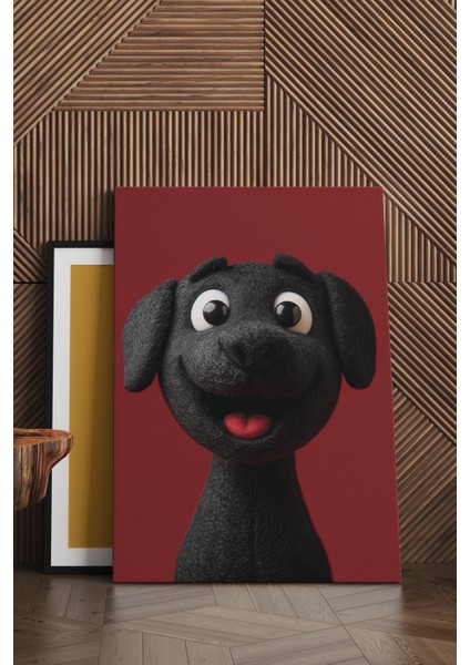 Sevimli Köpek Kanvas Tablo