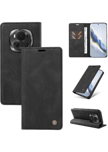 Honor Magic 6 Kılıf Cilt Dostu Düz Renk Manyetik Kapak ile Uyumlu (Yurt Dışından) modelleri