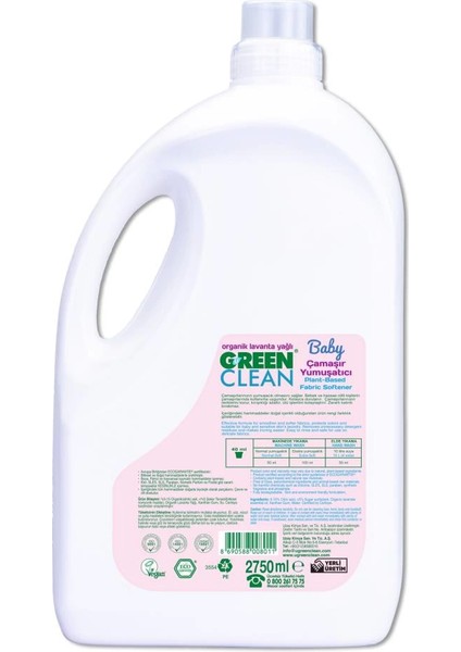 Bfs Green Clean Baby Bitkisel Çamaşır Yumuşatıcı 2750 ml fiyatları