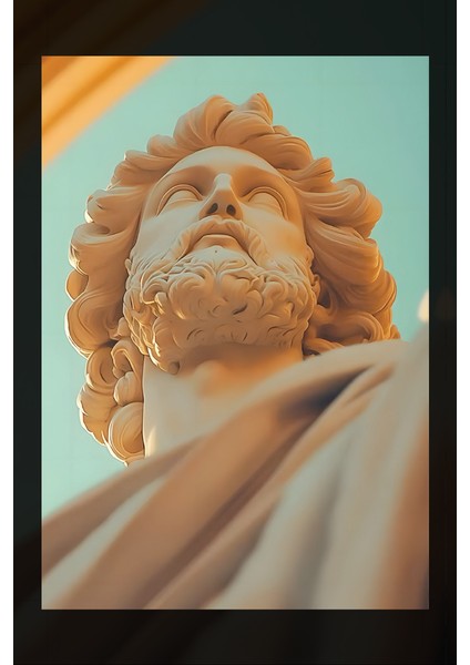 Poseidon Heykeli Kanvas Tablo fiyatları