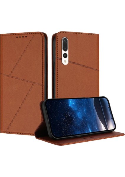 Kart Yuvaları ile Huawei P20 Pro Anti-Parmak Izi Mat Doku Için Kılıf ve (Yurt Dışından)