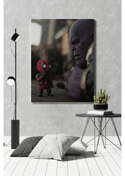 Deadpool Thanos Kanvas Tablo