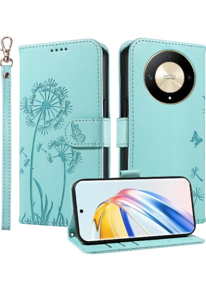 Honor Magic 6 Lite Flip Case Şık ve Koruyucu Baskı ile Uyumlu (Yurt Dışından)
