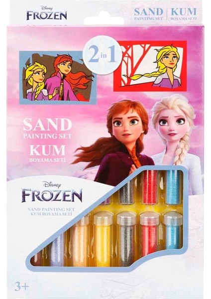 2in1 Disney Frozen Kum Boyama Seti Ds 34