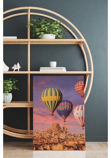 Kapadokya Uçan Balonlar Kanvas Tablo