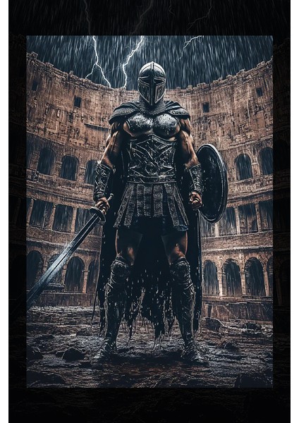 Colosseum Şampiyonu Şovalye Kanvas Tablo