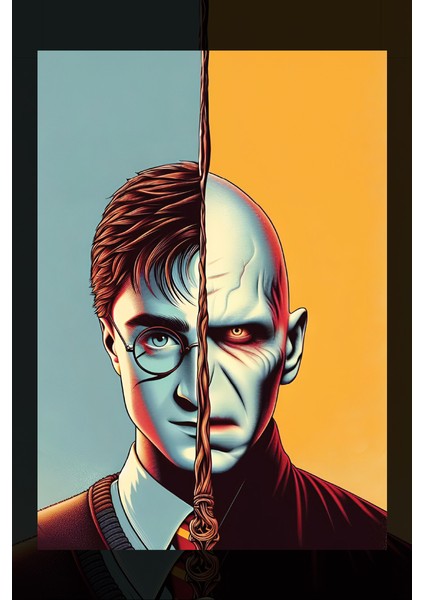 Harry Potter ve Voldemort Kanvas Tablo