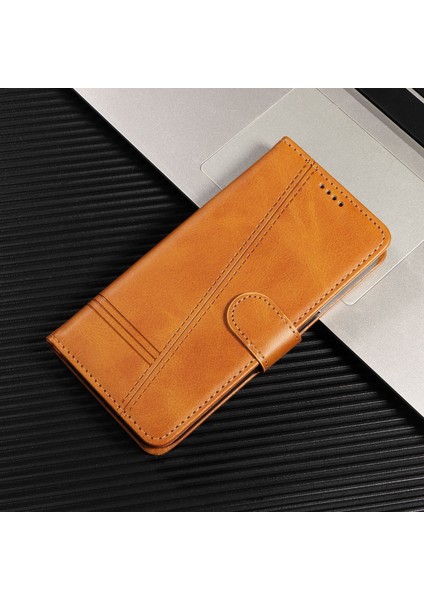Xiaomi Poco F4 5g Için Kılıf Manyetik Kapatma Kart Yuvaları ve Destek Standı Darbeye Dayanıklı Pu Deri Kılıf (Yurt Dışından)