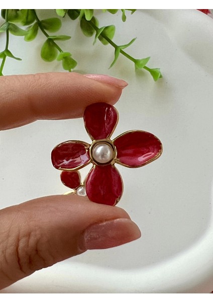 Çiçek Çelik Küpe (Fuşya) fiyatları