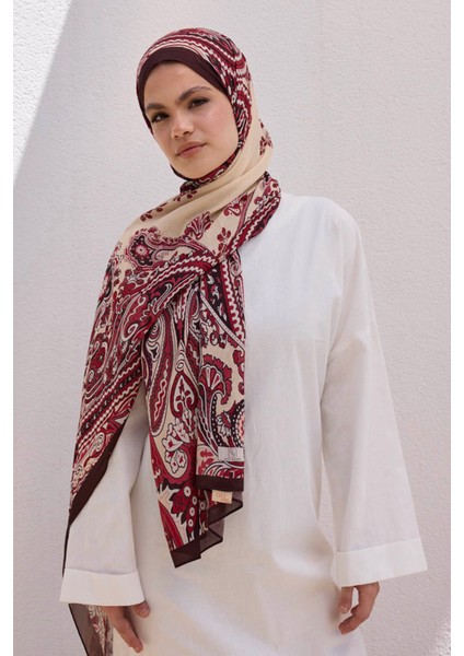 Deluxe Summer Şal Jade Bordo modelleri