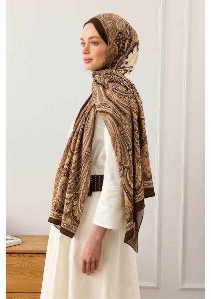 Deluxe Summer Şal Alice Kahve