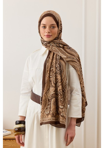 Deluxe Summer Şal Alice Kahve modelleri