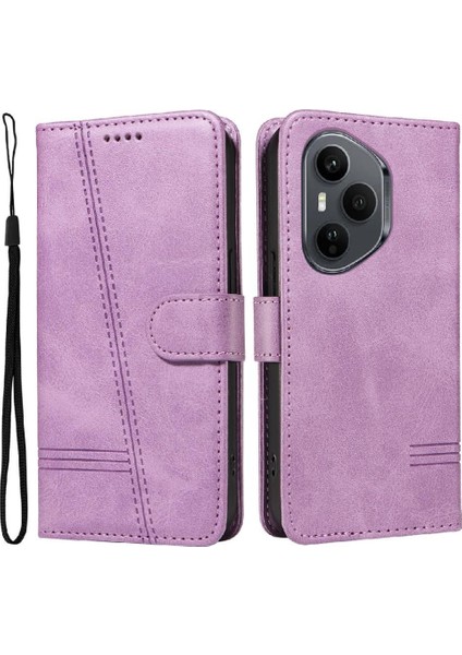 Honor 400 5g Pro Için Kılıf Manyetik Kapatma Kart Yuvaları ve Destek Standı Darbeye Dayanıklı Pu Deri Kılıf (Yurt Dışından)