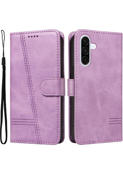 Samsung Galaxy A36 5g Için Kılıf Manyetik Kapatma Kart Yuvaları ve Destek Standı Darbeye Dayanıklı Pu Deri Kılıf (Yurt Dışından)