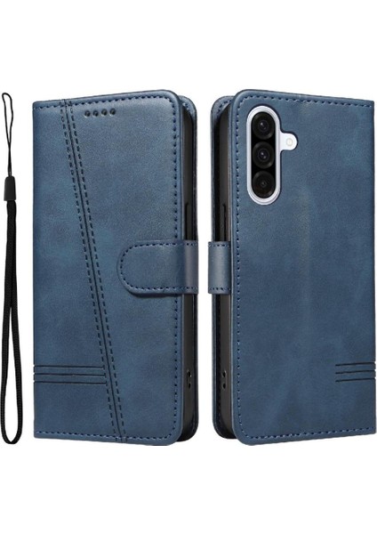 Samsung Galaxy A36 5g Için Kılıf Manyetik Kapatma Kart Yuvaları ve Destek Standı Darbeye Dayanıklı Pu Deri Kılıf (Yurt Dışından)