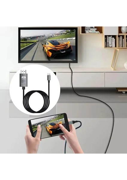 Type-C To Hdmı 4K 60Hz Yüksek Cözünürlük Type-C 87W Dönüştürücü Kablo fiyatları