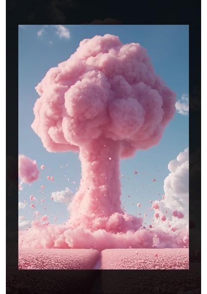 Pembe Patlama Kanvas Tablo fiyatları