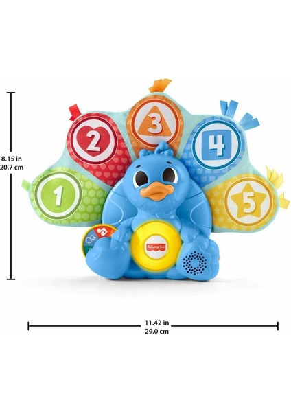 HNN82 Fisher-Price Linkimals - Rengarenk Tavus Kuşu