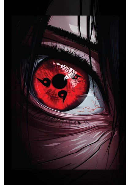 Itachi Uchiha Gözü Kanvas Tablo