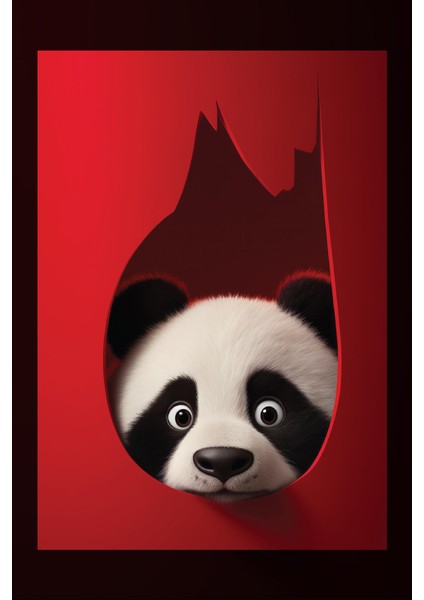 Saklanan Panda Kanvas Tablo fiyatları