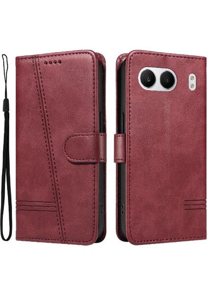 Oneplus Nord 4 5g Için Kılıf Manyetik Kapatma Kart Yuvaları ve Destek Standı Darbeye Dayanıklı Pu Deri Kılıf (Yurt Dışından)