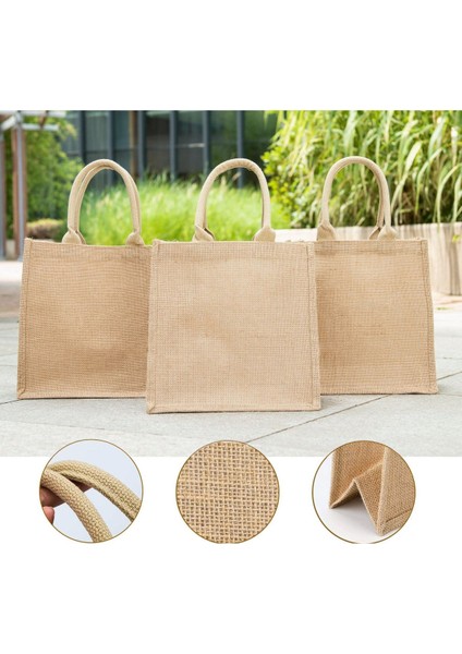 Nakışlı Kişiselleştirilmiş Jüt Çanta | Kişiye Özel Tasarım, Doğal Kumaş | Orta Boy fırsatları