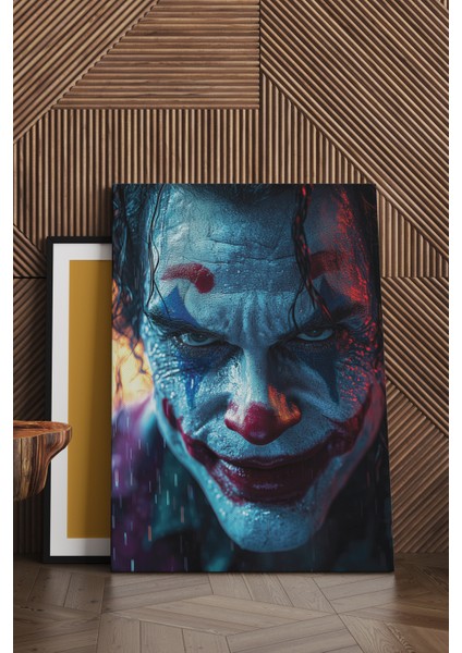 Sinirli Joker Face Kanvas Tablo